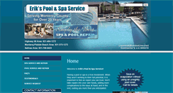 Desktop Screenshot of erikspoolandspa.net